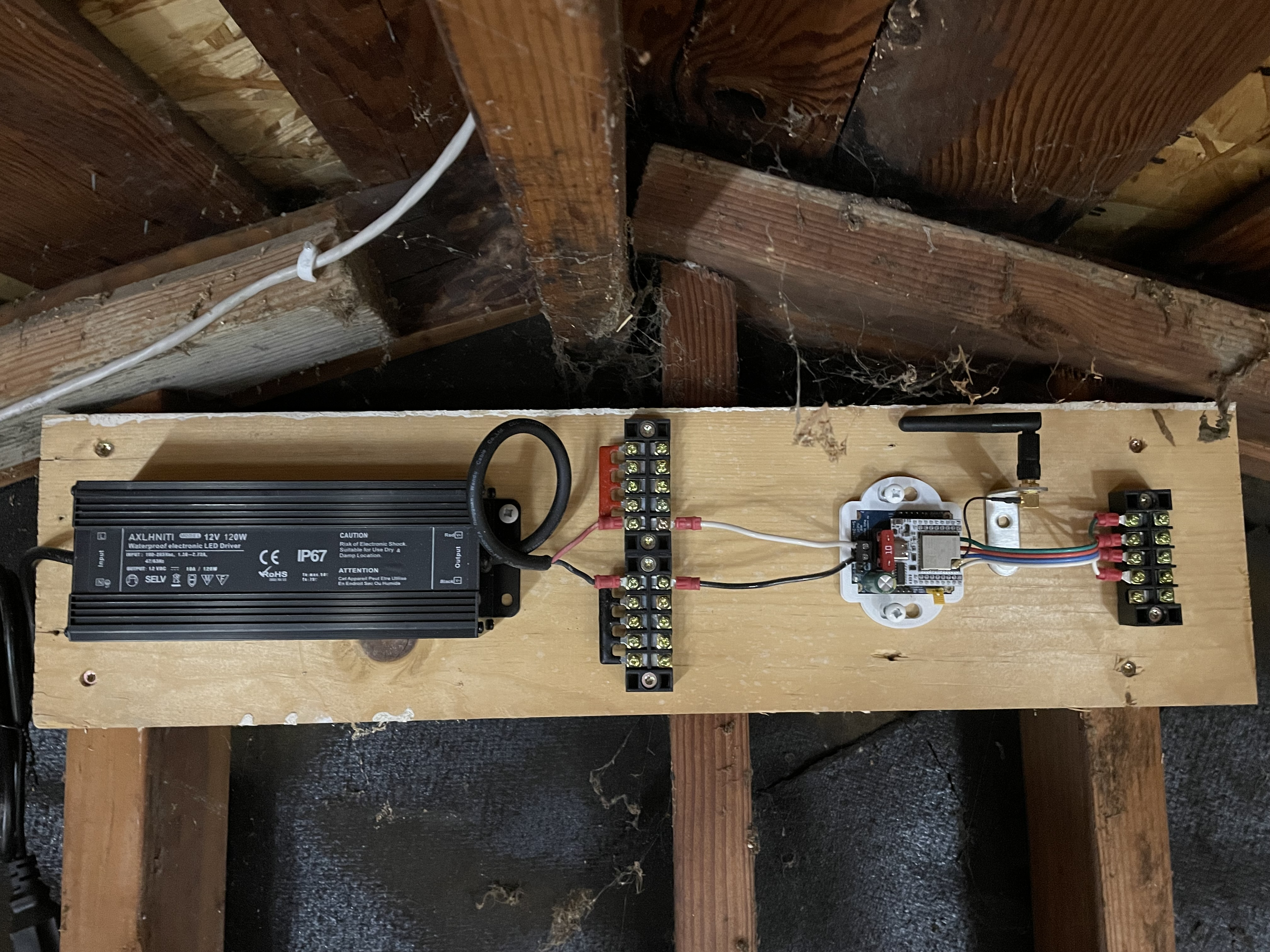 Controller mounted in the Garage